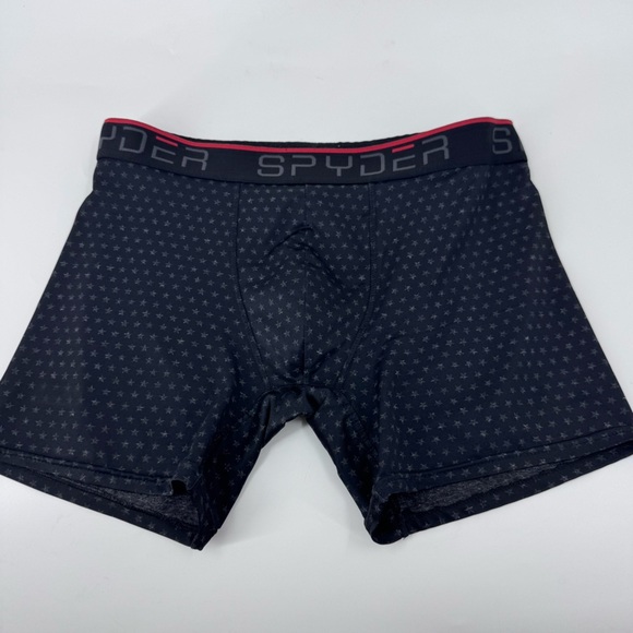 Spyder Black Boxer Briefs Stretchy Fit - Picture 1 of 6
